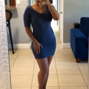 Low Scoop Back Bodycon Dress